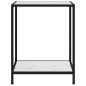 vidaXL Mesa de consola vidrio templado blanco 60x35x75 cm vidaXL Mesa de consola vidrio templado blanco 60x35x75 cm