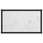 vidaXL Mesa de consola vidrio templado blanco 60x35x75 cm vidaXL Mesa de consola vidrio templado blanco 60x35x75 cm