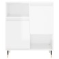vidaXL Aparador de madera contrachapada blanco brillante 60x35x70 cm vidaXL Aparador de madera contrachapada blanco brillante 60x35x70 cm