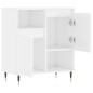 vidaXL Aparador de madera contrachapada blanco brillante 60x35x70 cm vidaXL Aparador de madera contrachapada blanco brillante 60x35x70 cm