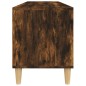 vidaXL Mueble de TV madera contrachapada roble ahumado 100x34,5x44,5cm vidaXL Mueble de TV madera contrachapada roble ahumado 100x34,5x44,5cm