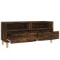 vidaXL Mueble de TV madera contrachapada roble ahumado 100x34,5x44,5cm vidaXL Mueble de TV madera contrachapada roble ahumado 100x34,5x44,5cm