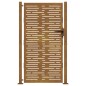 vidaXL Puerta de jardín acero corten diseño cuadrado 105x205 cm vidaXL Puerta de jardín acero corten diseño cuadrado 105x205 cm