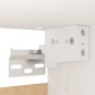 vidaXL Armario de pared de madera maciza de pino blanco 30x30x100 cm