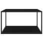 vidaXL Mesa de centro negra con vidrio negro 90x90x50 cm vidaXL Mesa de centro negra con vidrio negro 90x90x50 cm