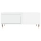 vidaXL Mesa de centro madera contrachapada blanco brillo 90x50x36,5 cm vidaXL Mesa de centro madera contrachapada blanco brillo 90x50x36,5 cm
