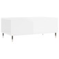 vidaXL Mesa de centro madera contrachapada blanco brillo 90x50x36,5 cm vidaXL Mesa de centro madera contrachapada blanco brillo 90x50x36,5 cm
