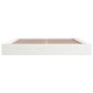 vidaXL Estructura de cama madera maciza blanco 120x200 cm