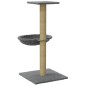 vidaXL Rascador para gatos con poste de sisal gris claro 74 cm
