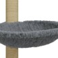 vidaXL Rascador para gatos con poste de sisal gris claro 74 cm