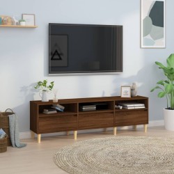 vidaXL Mueble de TV madera contrachapada roble marrón 150x30x44,5 cm