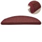 vidaXL Alfombras de peldaños de escalera 15 uds rojo 56x17x3 cm vidaXL Alfombras de peldaños de escalera 15 uds rojo 56x17x3 cm