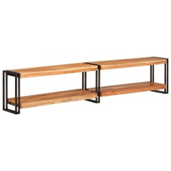 vidaXL Mueble de TV madera maciza de acacia 200x30x40 cm