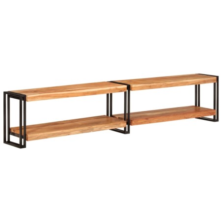 vidaXL Mueble de TV madera maciza de acacia 200x30x40 cm