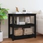 vidaXL Mesa consola madera maciza de pino negro 80x40x74 cm vidaXL Mesa consola madera maciza de pino negro 80x40x74 cm
