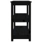 vidaXL Mesa consola madera maciza de pino negro 80x40x74 cm vidaXL Mesa consola madera maciza de pino negro 80x40x74 cm