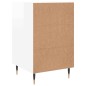 vidaXL Mesita de noche madera de ingeniería blanco brillo 40x40x66 cm vidaXL Mesita de noche madera de ingeniería blanco brillo 40x40x66 cm