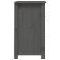 vidaXL Mesita de noche madera maciza de pino gris 40x35x61,5 cm vidaXL Mesita de noche madera maciza de pino gris 40x35x61,5 cm