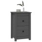 vidaXL Mesita de noche madera maciza de pino gris 40x35x61,5 cm vidaXL Mesita de noche madera maciza de pino gris 40x35x61,5 cm
