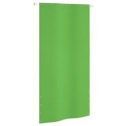 vidaXL Toldo pantalla para balcón tela oxford verde claro 120x240 cm