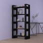 vidaXL Estantería/divisor de espacios madera maciza negro 80x35x160 cm vidaXL Estantería/divisor de espacios madera maciza negro 80x35x160 cm