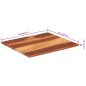 vidaXL Superficie de mesa madera maciza de sheesham 25-27 mm 70x80 cm vidaXL Superficie de mesa madera maciza de sheesham 25-27 mm 70x80 cm