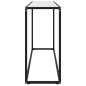 vidaXL Mesa consola vidrio templado blanco 120x35x75 cm vidaXL Mesa consola vidrio templado blanco 120x35x75 cm