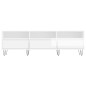 vidaXL Mueble de TV madera contrachapada blanco brillo 150x30x44,5 cm