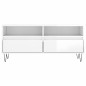 vidaXL Mueble de TV madera contrachapada blanco brillo 100x34,5x44,5cm vidaXL Mueble de TV madera contrachapada blanco brillo 100x34,5x44,5cm