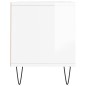 vidaXL Mueble de TV madera contrachapada blanco brillo 100x34,5x44,5cm vidaXL Mueble de TV madera contrachapada blanco brillo 100x34,5x44,5cm