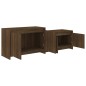 vidaXL Mueble de TV madera de ingeniería marrón roble 146,5x35x50 cm