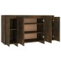 vidaXL Aparador madera de ingeniería roble ahumado 135x41x75 cm