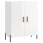 vidaXL Aparador de madera contrachapada blanco brillante 69,5x34x90 cm vidaXL Aparador de madera contrachapada blanco brillante 69,5x34x90 cm