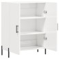 vidaXL Aparador de madera contrachapada blanco brillante 69,5x34x90 cm vidaXL Aparador de madera contrachapada blanco brillante 69,5x34x90 cm