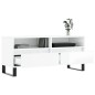 vidaXL Mueble de TV madera contrachapada blanco brillo 100x34,5x44,5cm vidaXL Mueble de TV madera contrachapada blanco brillo 100x34,5x44,5cm