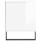 vidaXL Mueble de TV madera contrachapada blanco brillo 100x34,5x44,5cm vidaXL Mueble de TV madera contrachapada blanco brillo 100x34,5x44,5cm