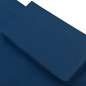 vidaXL Tumbona de jardín con toldo y cojín azul vidaXL Tumbona de jardín con toldo y cojín azul