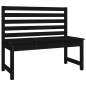 vidaXL Juego de comedor de jardín 4 piezas madera maciza pino negro vidaXL Juego de comedor de jardín 4 piezas madera maciza pino negro