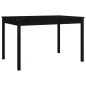 vidaXL Juego de comedor de jardín 4 piezas madera maciza pino negro vidaXL Juego de comedor de jardín 4 piezas madera maciza pino negro