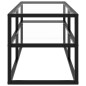 vidaXL Mueble para TV de vidrio templado negro 100x40x40 cm vidaXL Mueble para TV de vidrio templado negro 100x40x40 cm
