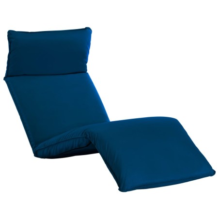 vidaXL Tumbona plegable de tela Oxford azul marino