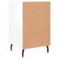 vidaXL Mesita de noche madera de ingeniería blanco brillo 40x40x66 cm vidaXL Mesita de noche madera de ingeniería blanco brillo 40x40x66 cm