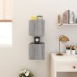 vidaXL Muebles para TV de pared 2 uds gris Sonoma 30,5x30x30 cm
