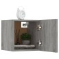 vidaXL Muebles para TV de pared 2 uds gris Sonoma 30,5x30x30 cm
