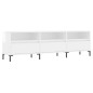vidaXL Mueble de TV madera contrachapada blanco brillo 150x30x44,5 cm vidaXL Mueble de TV madera contrachapada blanco brillo 150x30x44,5 cm
