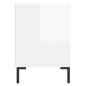 vidaXL Mueble de TV madera contrachapada blanco brillo 150x30x44,5 cm vidaXL Mueble de TV madera contrachapada blanco brillo 150x30x44,5 cm