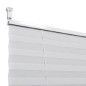 vidaXL Persiana plisada blanca 80x100 cm