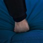 vidaXL Tumbona plegable de tela Oxford azul marino