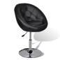 vidaXL Taburete de bar cuero sintético negro vidaXL Taburete de bar cuero sintético negro