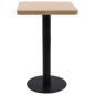 vidaXL Mesa de bistró MDF marrón claro 50x50 cm vidaXL Mesa de bistró MDF marrón claro 50x50 cm